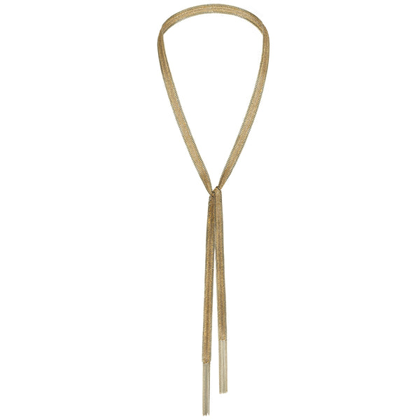 1D005 LARIAT NECKLACE | GOLD – Marie Laure Chamorel
