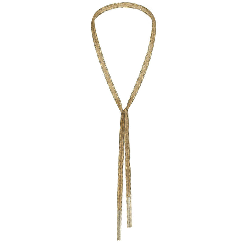 1D005 LARIAT NECKLACE | GOLD – Marie Laure Chamorel