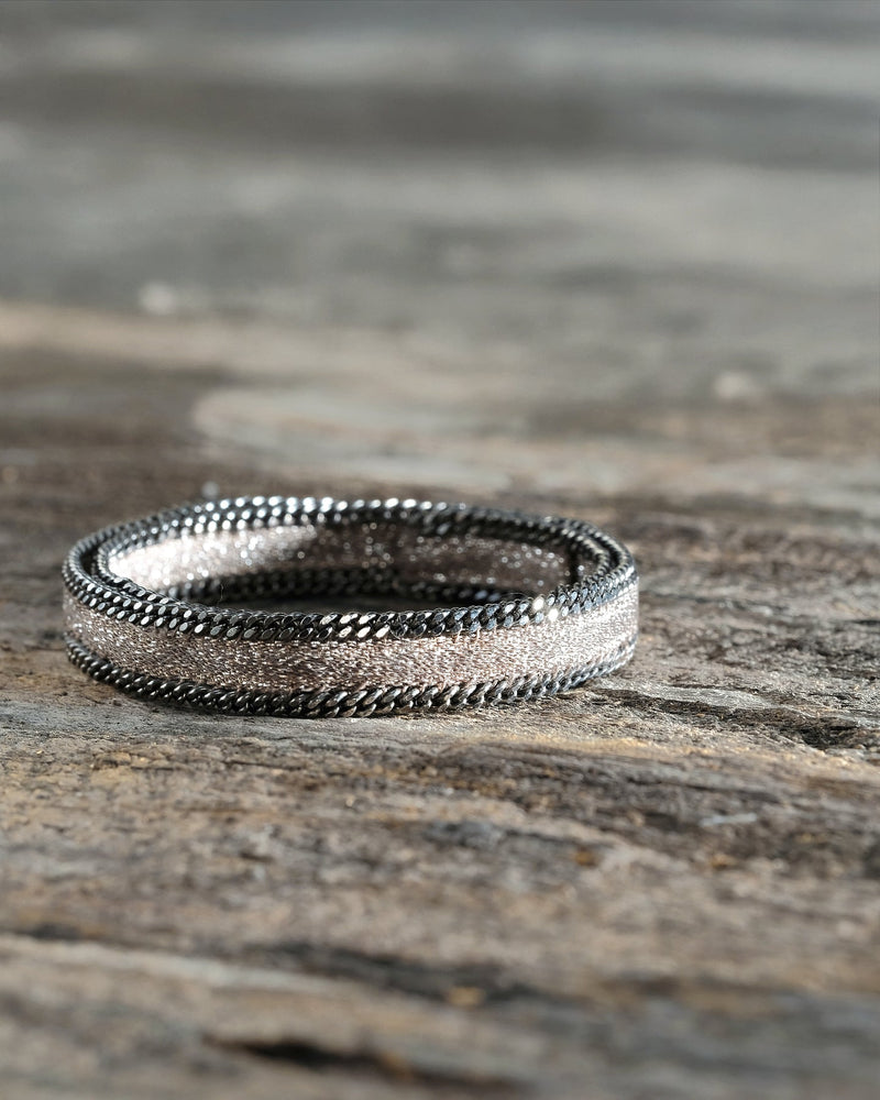 1D006 DOUBLE WRAP BRACELET | TAUPE - Marie Laure Chamorel