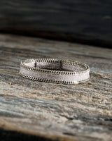 1D006 DOUBLE WRAP BRACELET | WHITE BRONZE - Marie Laure Chamorel