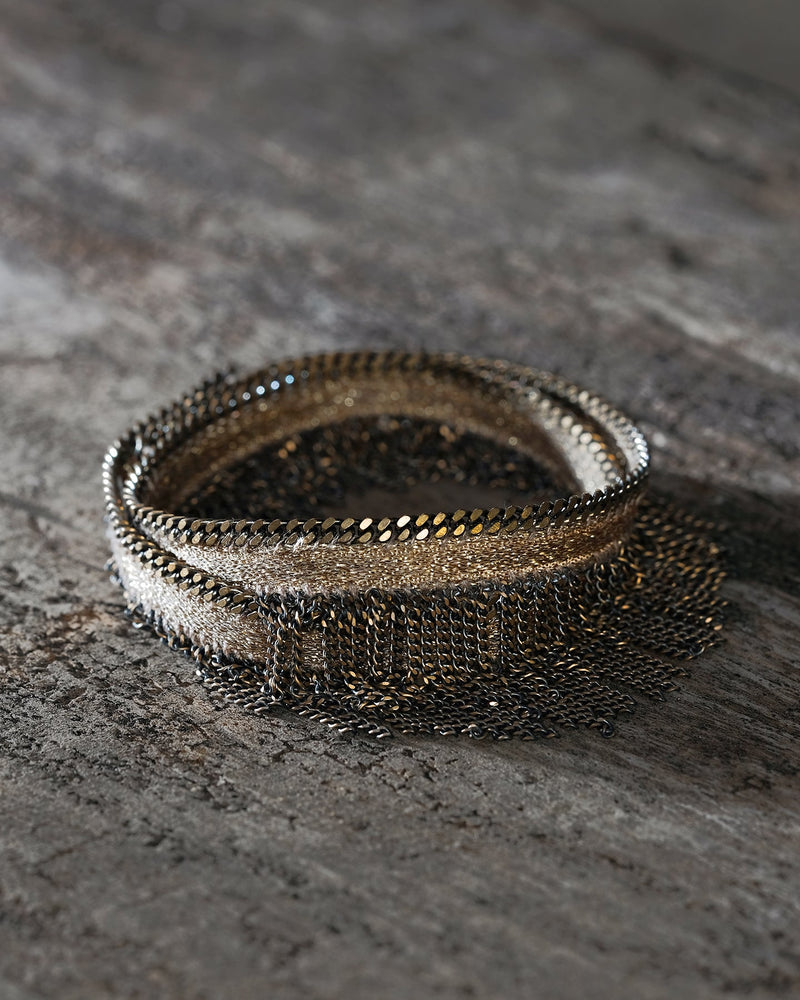 1D007 DOUBLE WRAP BRACELET | CHAMPAGNE - Marie Laure Chamorel