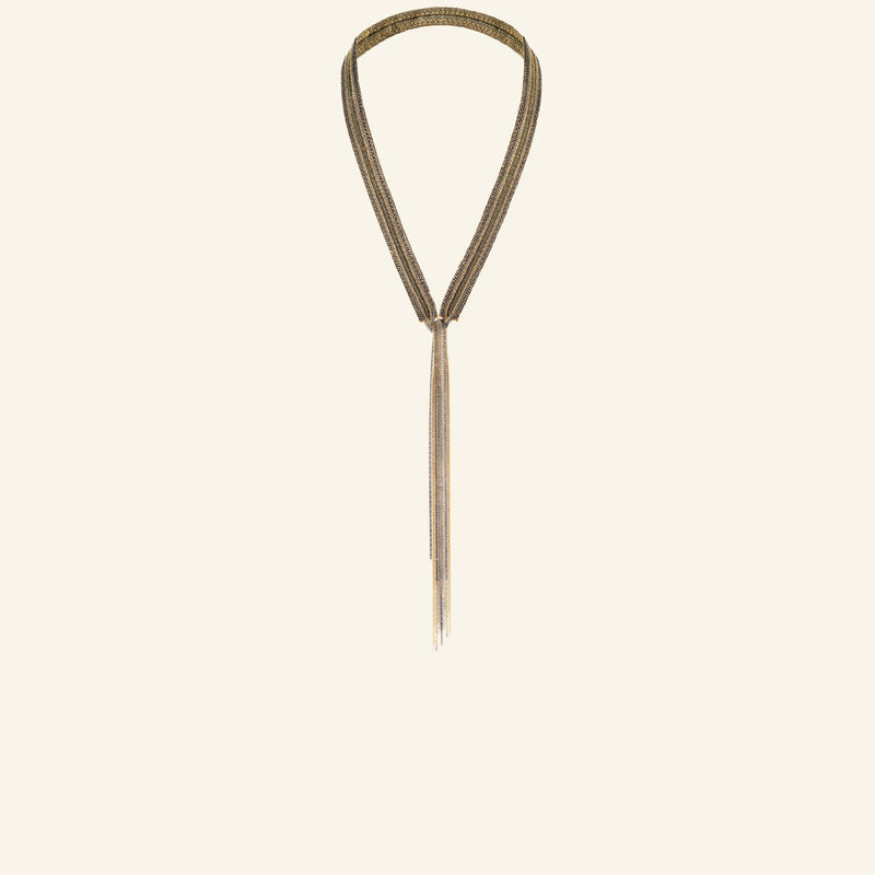1L007 LONG NECKLACE | ANTIQUE GOLD - Marie Laure Chamorel
