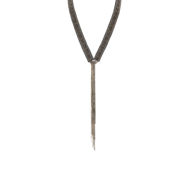 【新品】CHIEKO+ Lulu long necklace silver黒 Chieko+ チエコプラス Lulu long necklace