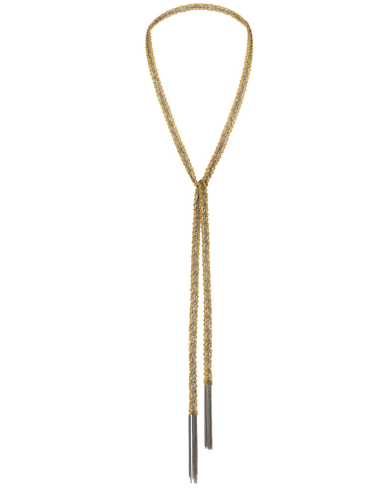 1M001 LARIAT NECKLACE | GOLD - Marie Laure Chamorel