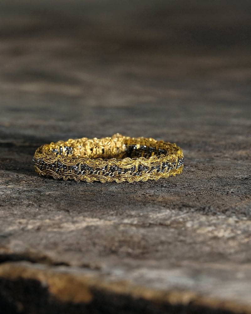 1M002 DOUBLE WRAP BRACELET | GOLD - Marie Laure Chamorel