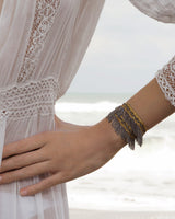 1M003 DOUBLE WRAP BRACELET | GOLD RUTHENIUM - Marie Laure Chamorel