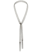 1M006 LARIAT NECKLACE | WHITE BRONZE - Marie Laure Chamorel
