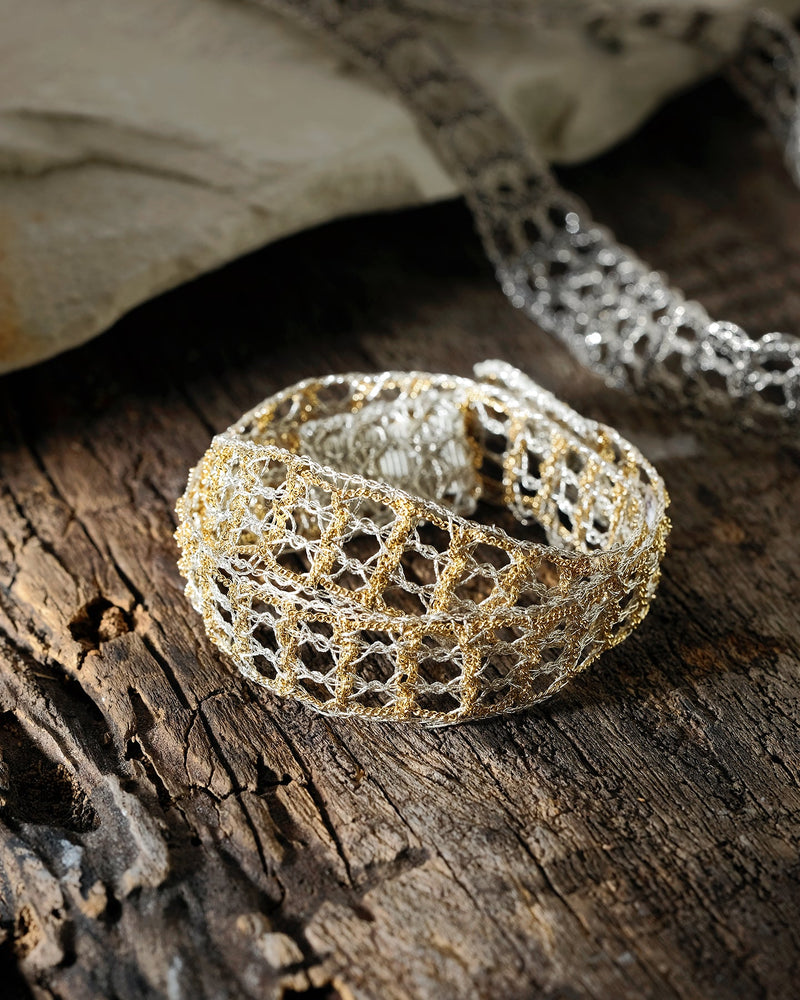 1M007 DOUBLE WRAP BRACELET | GOLD - Marie Laure Chamorel