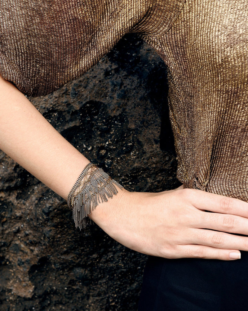 1M010 DOUBLE WRAP BRACELET | ANTIQUE GOLD - Marie Laure Chamorel