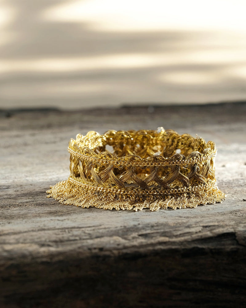 1M011 DOUBLE WRAP BRACELET | GOLD - Marie Laure Chamorel