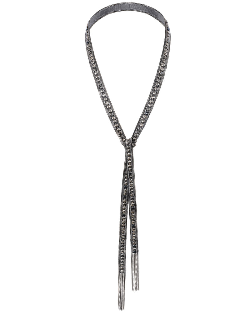 1M012 LONG NECKLACE | GREY - Marie Laure Chamorel