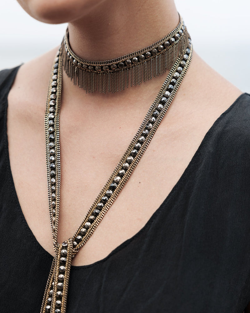 1M012 LONG NECKLACE | KAKI - Marie Laure Chamorel