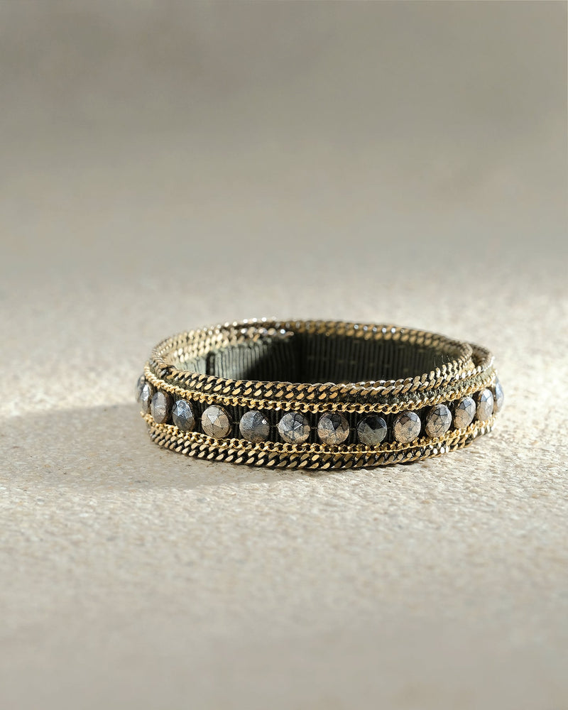 1M013 DOUBLE WRAP BRACELET | KAKI - Marie Laure Chamorel