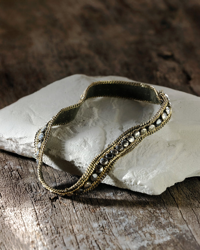 1M013 DOUBLE WRAP BRACELET | KAKI - Marie Laure Chamorel