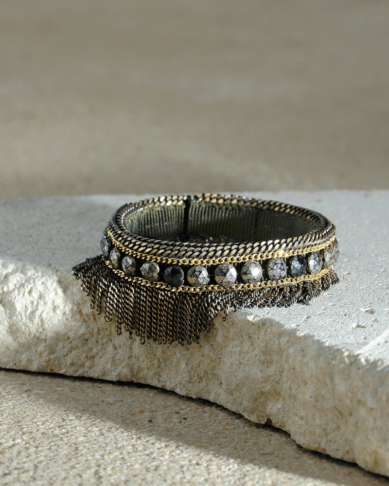 1M014 DOUBLE WRAP BRACELET | KAKI - Marie Laure Chamorel
