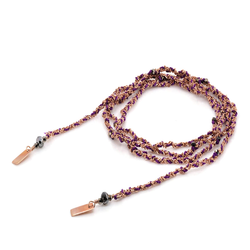 N° 182 NECKLACE | PINK GOLD AMETHYST