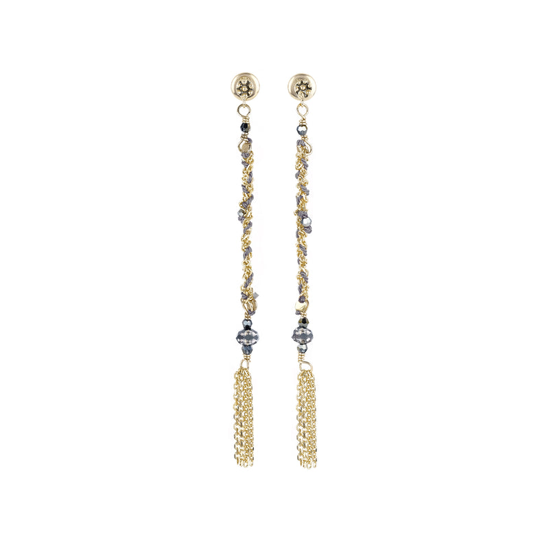 N° 815 BOUCLES D'OREILLES | GOLD GREY