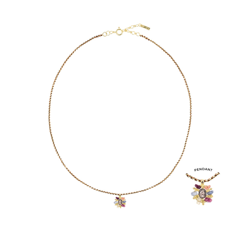 N° 976 NECKLACE | GOLD BROWN CARAMEL