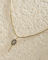 N° 984 NECKLACE | GOLD PLATE BROWN