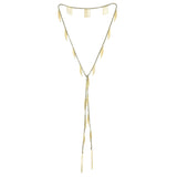 N° 650 LARIAT NECKLACE | GOLD GREY - Marie Laure Chamorel