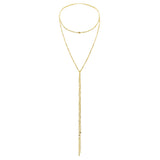 N° 960 MULTI TWIST LARIAT NECKLACE | GOLD - Marie Laure Chamorel
