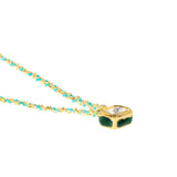 N° 992 NECKLACE | GOLD TURQUOISE - Marie Laure Chamorel