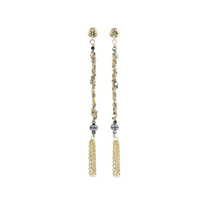 N° 815 EARRING | GOLD GREY - Marie Laure Chamorel