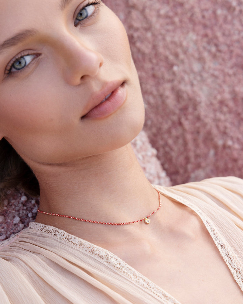 N 900 NECKLACE | GOLD RED Marie Laure Chamorel N 900 NECKLACE | GOLD RED Marie Laure Chamorel