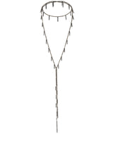 N° 944 MULTI TWIST LARIAT NECKLACE | RUTHENIUM LUREX GOLD - Marie Laure Chamorel