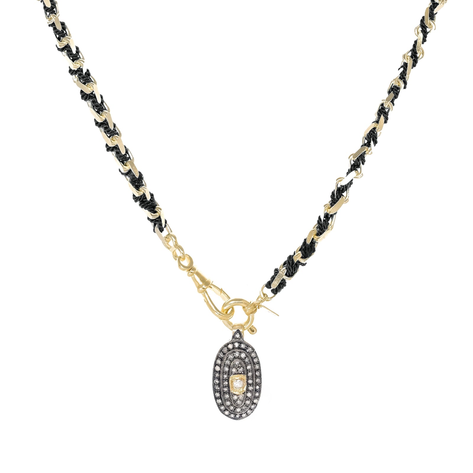 N° 951 NECKLACE | GOLD BLACK – Marie Laure Chamorel