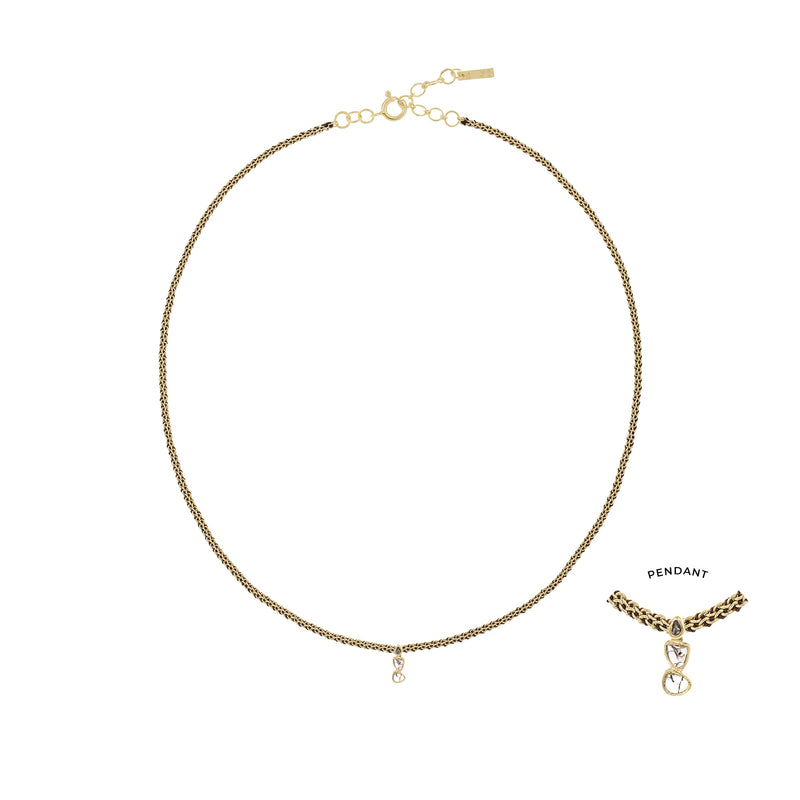 N° 961 NECKLACE | GOLD BROWN - Marie Laure Chamorel