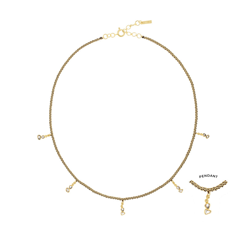 N° 962 NECKLACE | GOLD BROWN - Marie Laure Chamorel