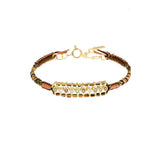 N° 965 BRACELET | GOLD CARAMEL BROWN - Marie Laure Chamorel