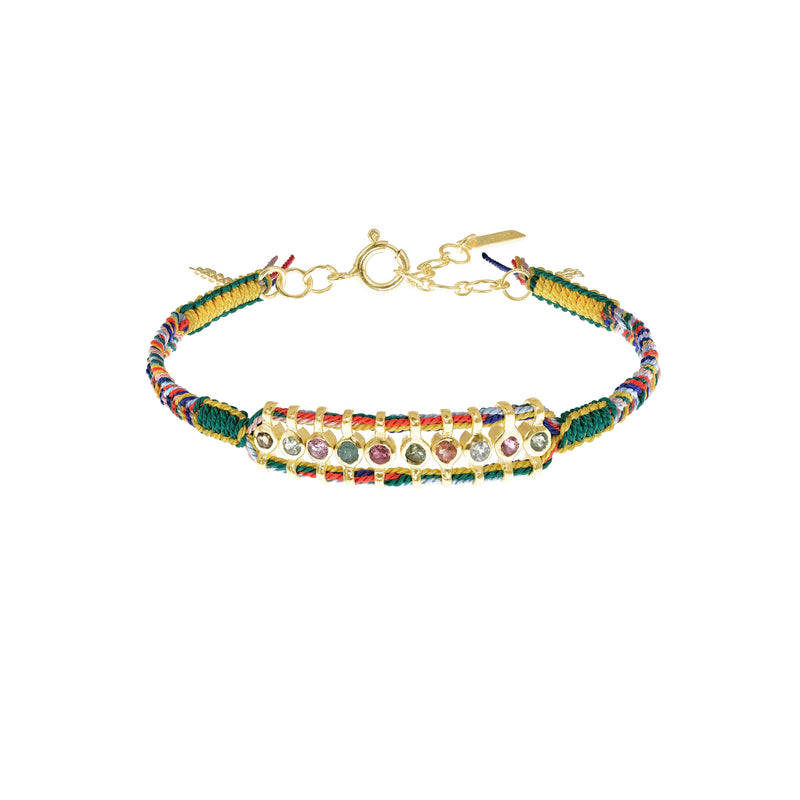 N° 965 BRACELET | GOLD GREEN YELLOW - Marie Laure Chamorel