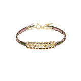 N° 965 BRACELET | GOLD KAKI PINK - Marie Laure Chamorel