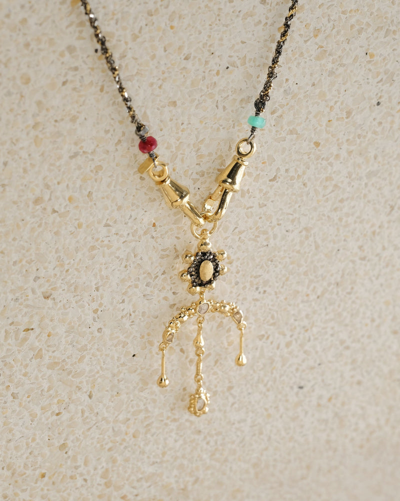 N° 971 NECKLACE | RUTHENIUM GOLD - Marie Laure Chamorel