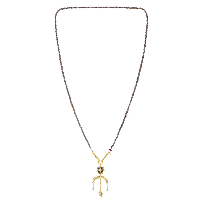N° 971 NECKLACE | RUTHENIUM GOLD - Marie Laure Chamorel