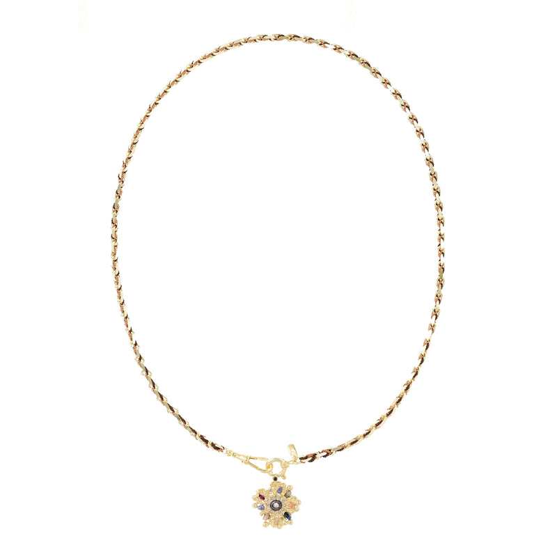 N° 977 NECKLACE | GOLD BROWN CARAMEL - Marie Laure Chamorel