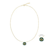 N° 982 NECKLACE | GOLD GREEN - Marie Laure Chamorel
