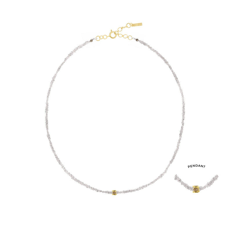 N° 985 NECKLACE | RHODIUM - Marie Laure Chamorel