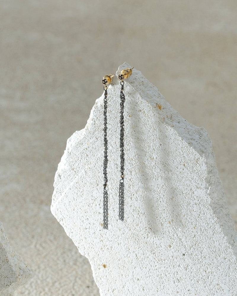 N° 986 EARRING | RUTHENIUM - Marie Laure Chamorel