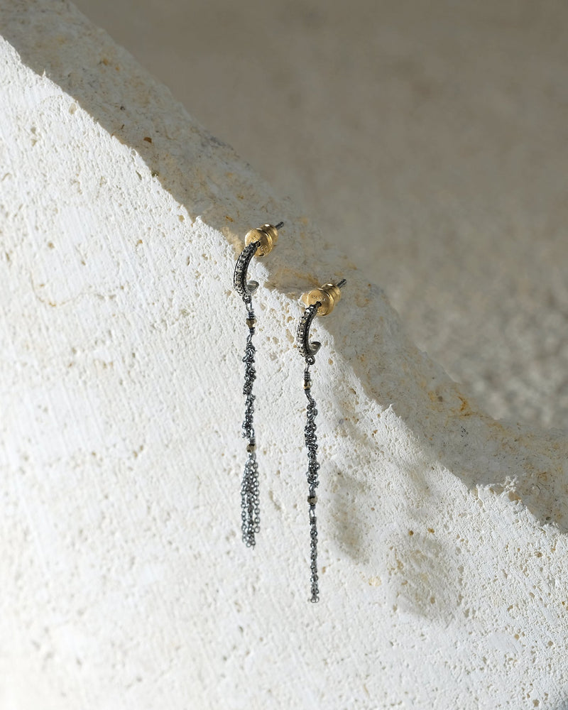 N° 988 EARRING | RUTHENIUM - Marie Laure Chamorel