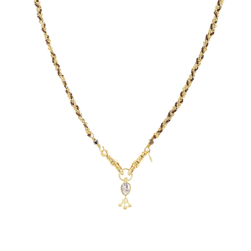 N° 989 NECKLACE | GOLD BROWN - Marie Laure Chamorel