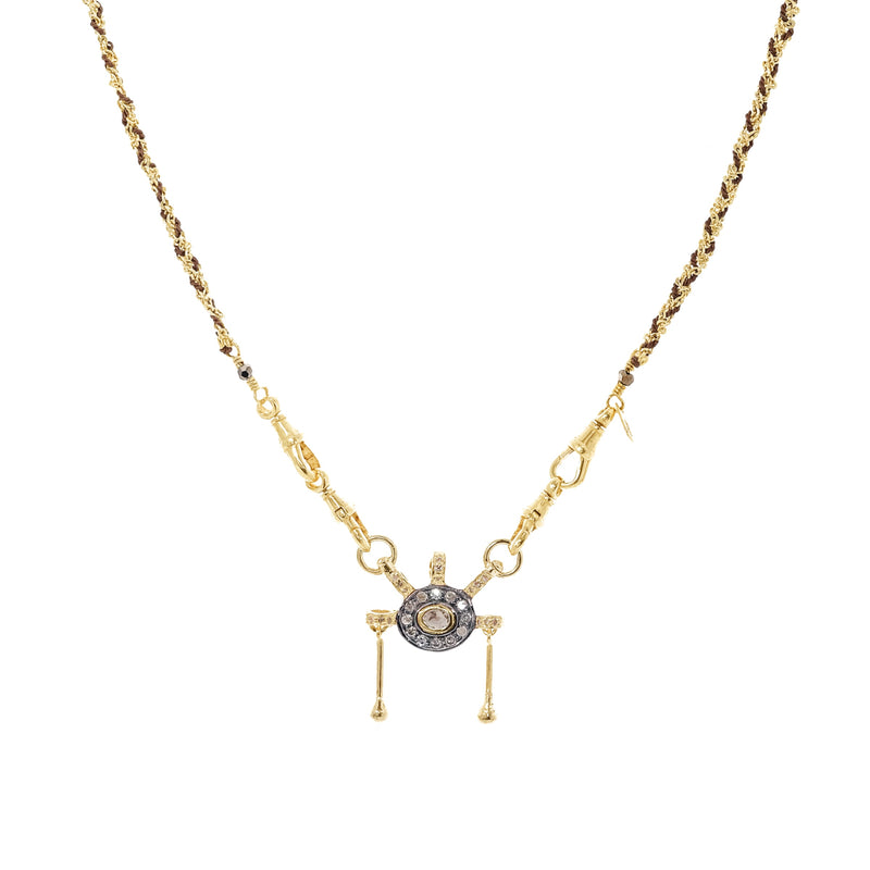 N° 990 NECKLACE | GOLD BROWN - Marie Laure Chamorel