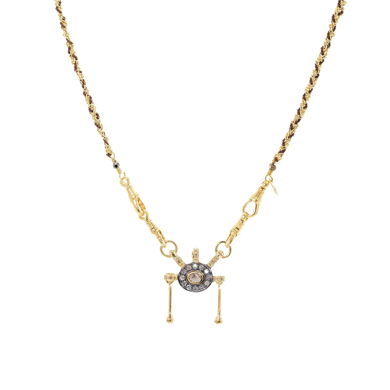 N° 990 NECKLACE | GOLD BROWN - Marie Laure Chamorel