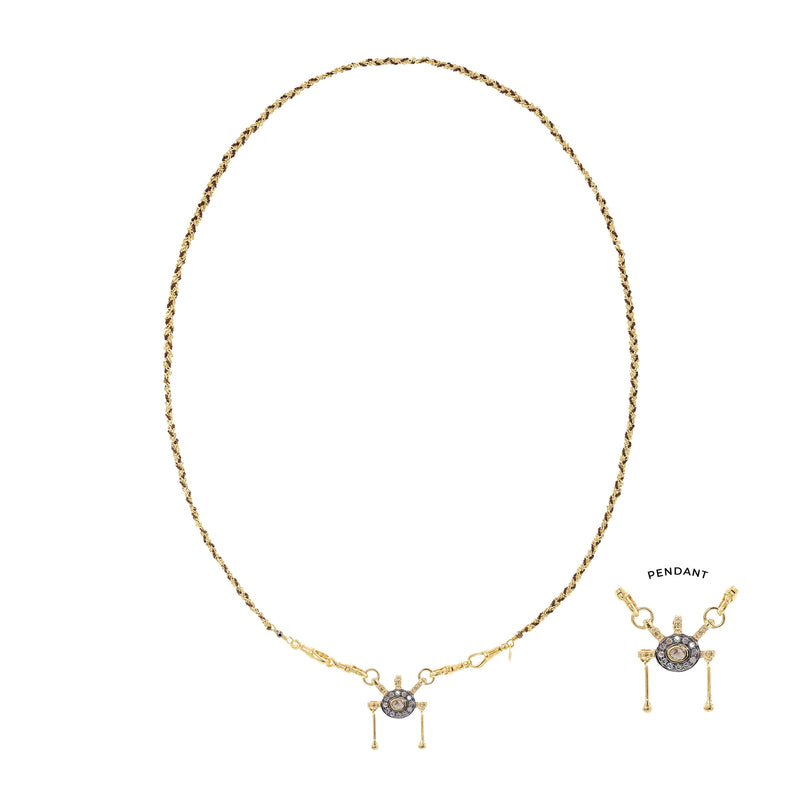 N° 990 NECKLACE | GOLD BROWN - Marie Laure Chamorel