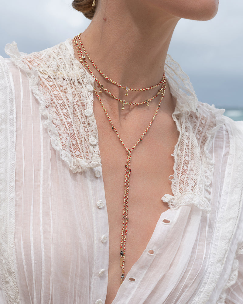 Boho Irregular Pearl Chain Choker Necklace