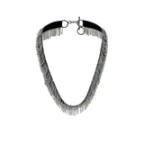 1G005 NECKLACE | BLACK WHITE BRONZE - Marie Laure Chamorel