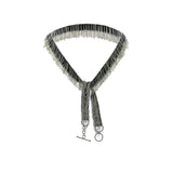 1G005 NECKLACE | BLACK WHITE BRONZE - Marie Laure Chamorel