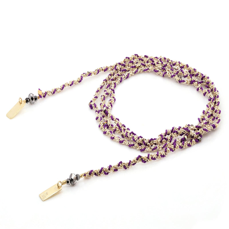 N° 182 NECKLACE | GOLD AMETHYST